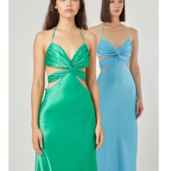 Stolen stores butterfly dress in blue - Picture 1 of 6